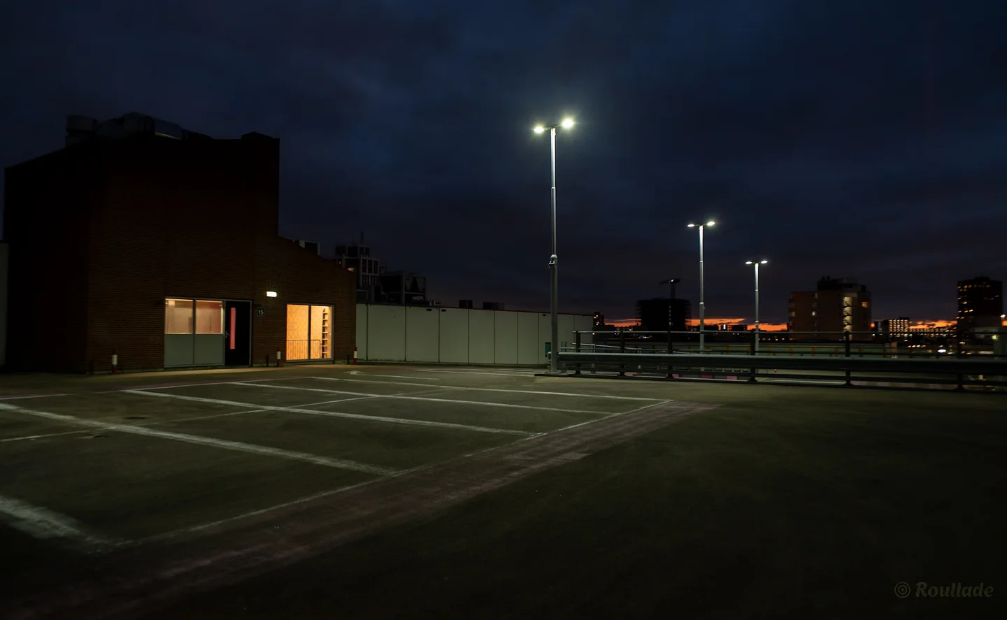 Media Garage met skyline in Zoetermeer